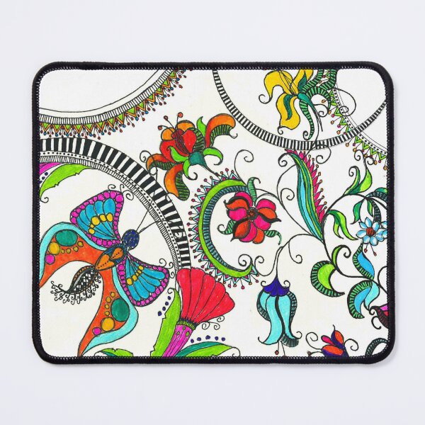 Item preview, Floral zentangle designed and sold by Design-Arte.