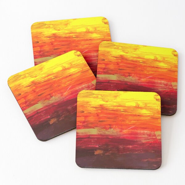 Item preview, Abstract Art (Yellow, Red, & Brown) designed and sold by Moore & Moore Creations.