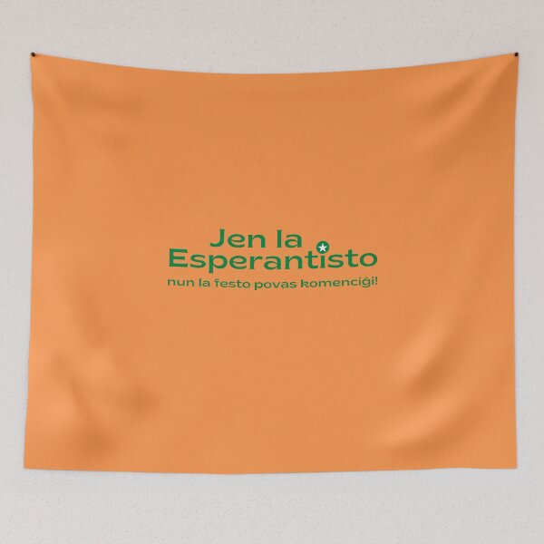 Item preview, Jen la Esperantisto—nun la festo povas komenciĝi! designed and sold by Zebastjan Johanzen.