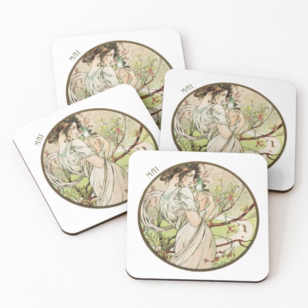 Item preview, May - Alphonse Mucha - Art Nouveau - Vintage Art designed and sold by RickE.