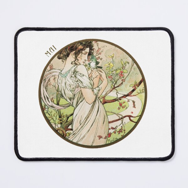 Item preview, May - Alphonse Mucha - Art Nouveau - Vintage Art designed and sold by RickE.