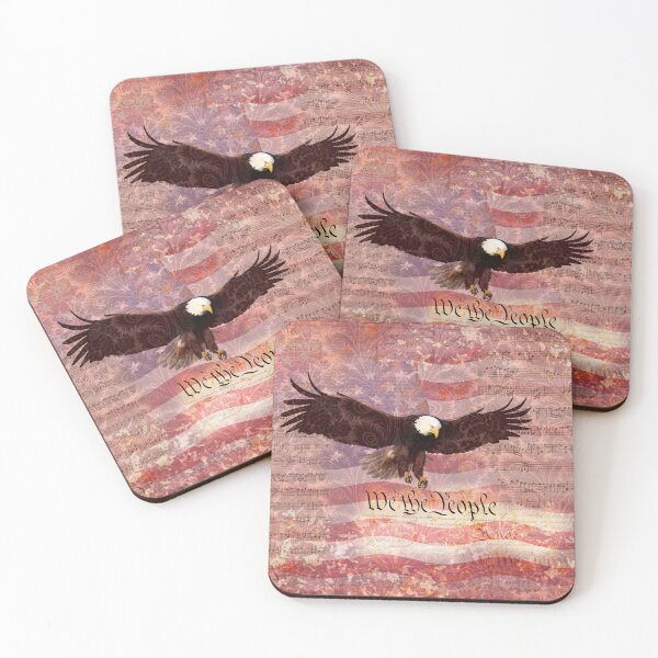 Item preview, Patriotic Eagle We the People Constitution USA Flag designed and sold by FishHuntLife.