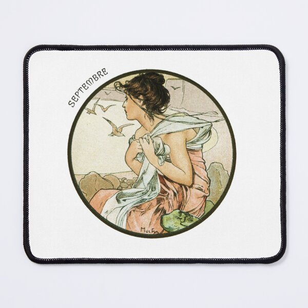 Item preview, September - Alphonse Mucha - Art Nouveau designed and sold by RickE.