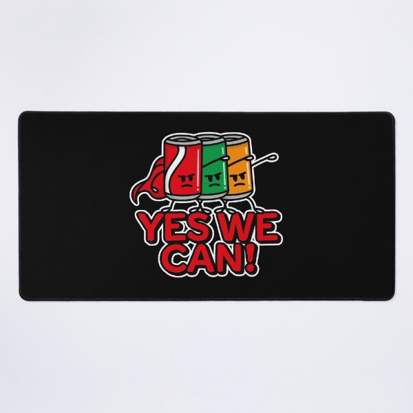 Item preview, Yes we can, superhero, Soda cans Team Building pun designed and sold by LaundryFactory.
