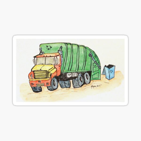 Boys Room Art Stickers Redbubble - rate my garbagetruck roblox