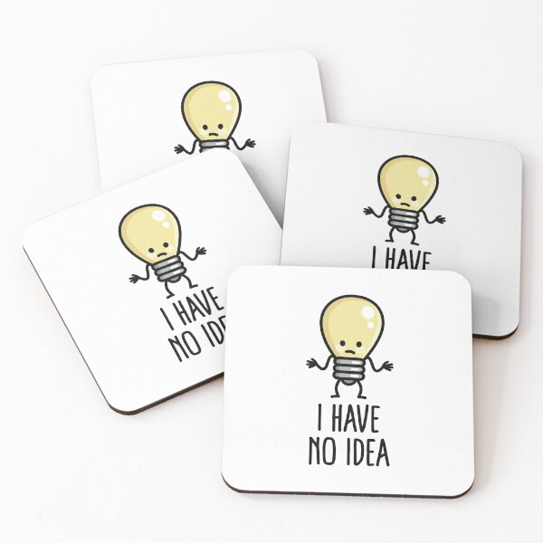 Item preview, Funny Writer's block Light bulb I have no idea, artists nerd designed and sold by LaundryFactory.
