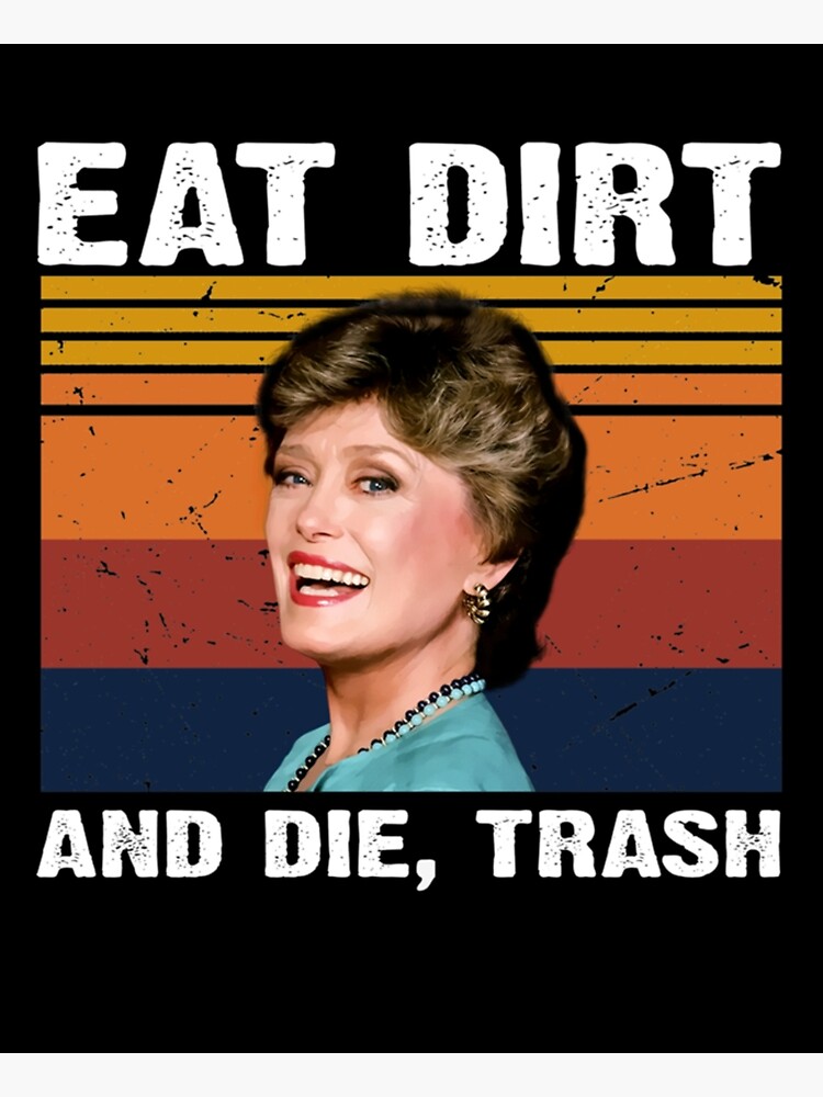 impression-photo-mission-de-t-l-vision-r-tro-eat-dirt-and-die-trash