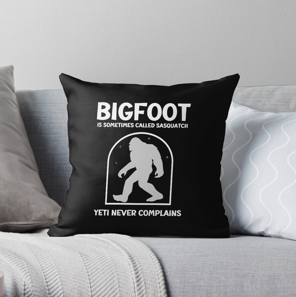 18x18 Throw Pillow: Legends Of The National Parks-Bigfoot