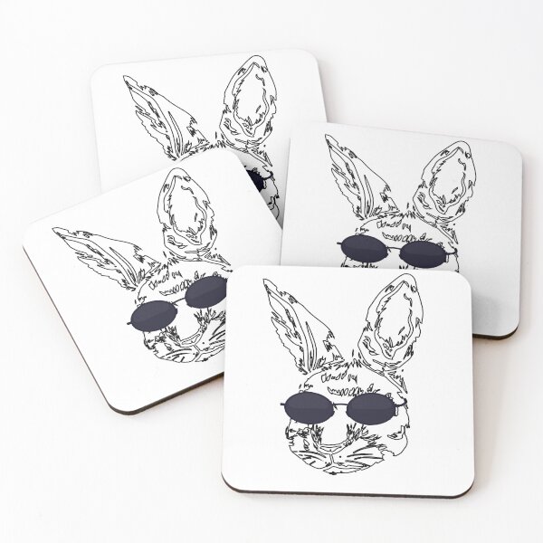 Item preview, Cute Hand Drawn Bunny Face With Sunglasses For Boys Men Kids Funny Happy Easter Day Gift  designed and sold by pedrored369.