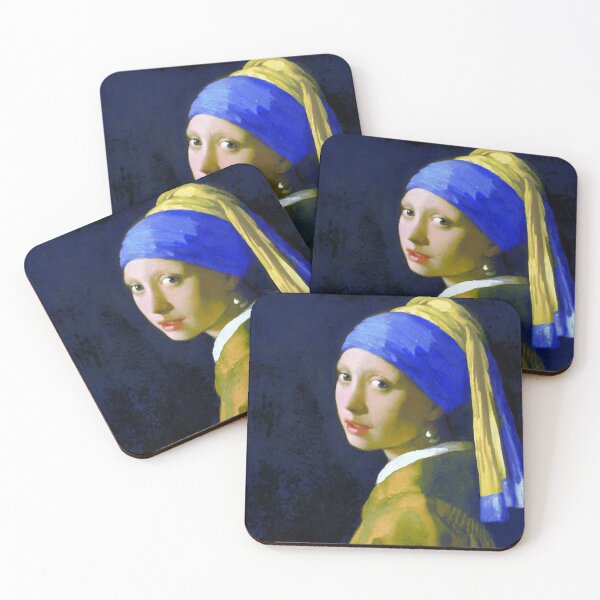Item preview, Ukraine Flags Colors Girl with a Pearl Earring by Johannes Vermer Digital Remastered Edition dedicated to Ukrainian women...blue ver. designed and sold by M-Infinite.