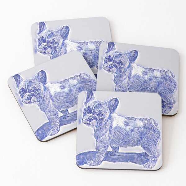 Item preview, A classic french bulldog piece of artwork.  Frenchie artwork. Portrait of french bulldog sketch. designed and sold by Doggymadness.