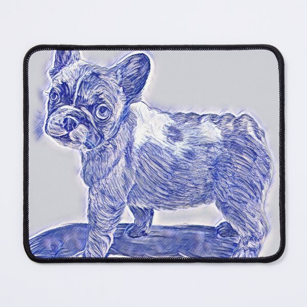 Item preview, A classic french bulldog piece of artwork. Frenchie artwork. Portrait of french bulldog sketch. designed and sold by Doggymadness.