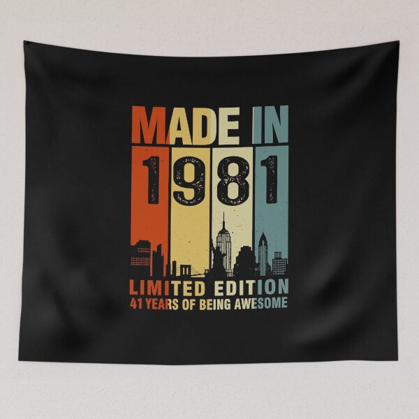 Item preview, Made In 1981 Limited Edition 41 Years Of Being Awesome designed and sold by AraJordeStore.