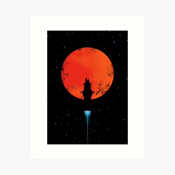 Item preview, Rocinante Silhouette Poster designed and sold by UrbanicArts.