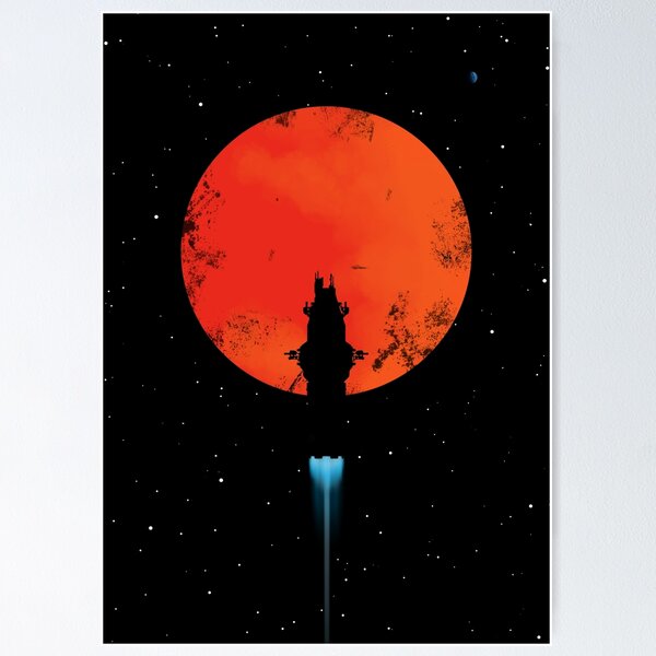 Item preview, Rocinante Silhouette Poster designed and sold by UrbanicArts.