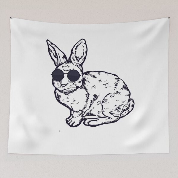 Item preview, Cute Hand Drawn Bunny With Sunglasses For Boys Men Kids Funny Happy Easter Day Present designed and sold by pedrored369.
