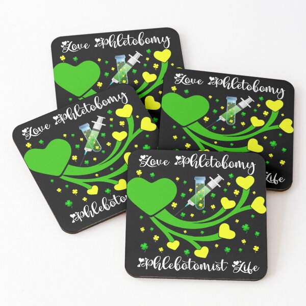 Item preview, LOVE Phlebotomy Phlebotomist Life, Shamrock St Patricks Day designed and sold by Red123shop.