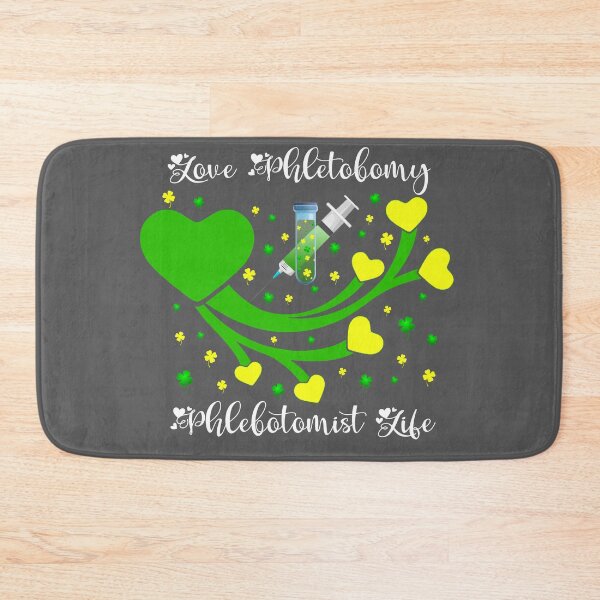 Item preview, LOVE Phlebotomy Phlebotomist Life, Shamrock St Patricks Day designed and sold by Red123shop.