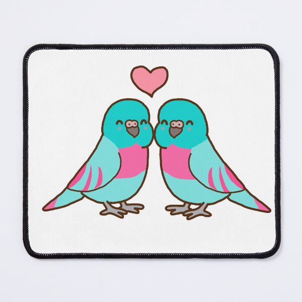 Item preview, pink blue bird love designed and sold by spiewolf.