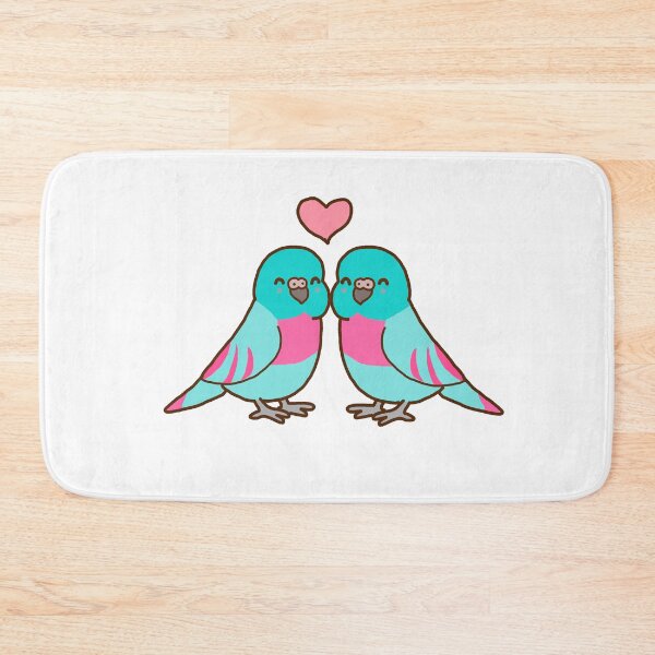 Item preview, pink blue bird love designed and sold by spiewolf.