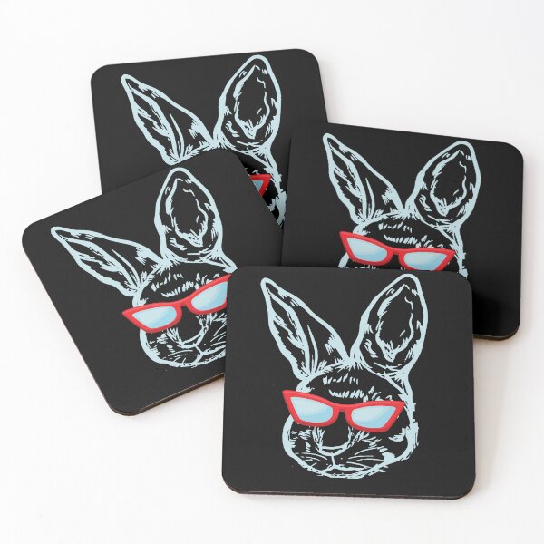 Item preview, Cute Hand Drawn Bunny Face With Red Sunglasses For Boys Men Kids Funny Happy Easter Day Gift  designed and sold by pedrored369.