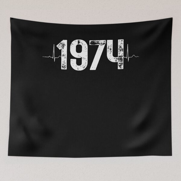 Item preview, 48 Year Old Birthday Gift Heartbeat 1974 designed and sold by UniqueBPresent.