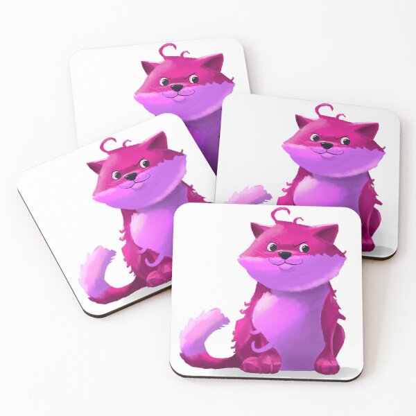 Item preview, Pink cat on white background  designed and sold by elgreko.