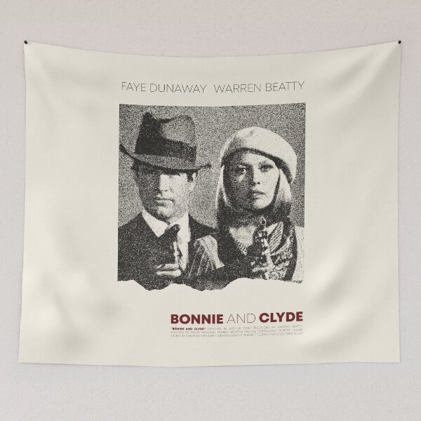 Item preview, Bonnie and Clyde (1967) film poster designed and sold by palmbluestudio.
