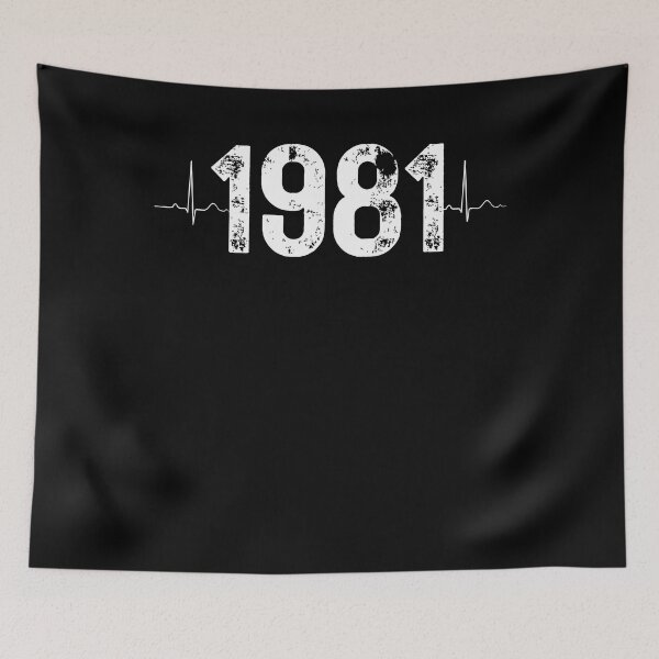 Item preview, 41 Year Old Birthday Gift Heartbeat 1981 designed and sold by UniqueBPresent.