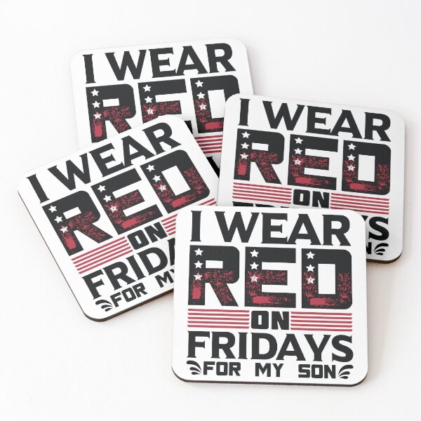 Item preview, I Wear Red On Fridays For My Son designed and sold by graphickamla.