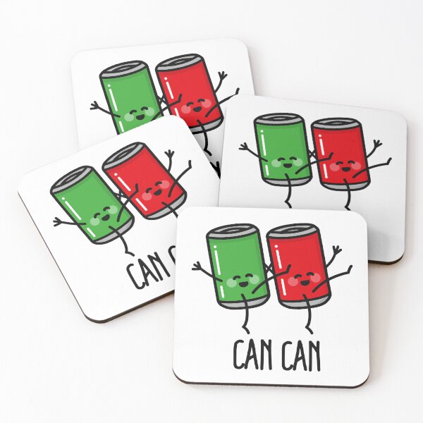 Item preview, Can-can dancers pun Burlesque funny dancing soda cans doodle designed and sold by LaundryFactory.