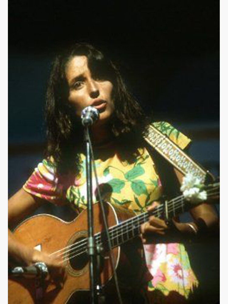 “Joan Baez - Poster” Sticker for Sale by Tamiko4 | Redbubble
