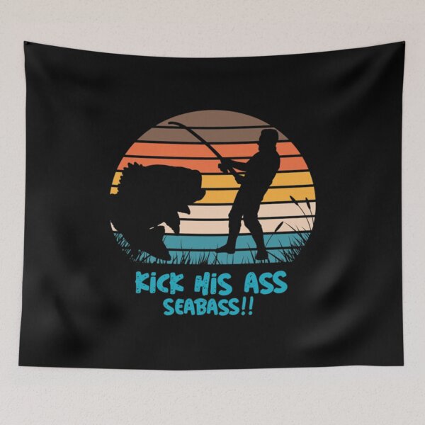 Item preview, Kick His Ass Seabass! Vintage Gift For Fan designed and sold by PeterOrsag.