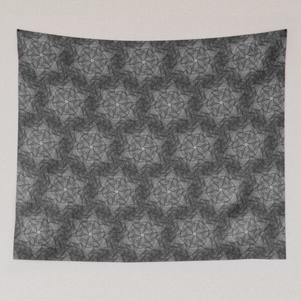Item preview, Black Grey Geometric Lace Patterns 2 designed and sold by BilgePaksoylu.