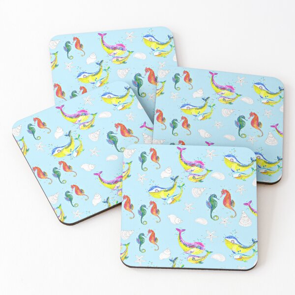 Item preview, Whales and seahorses designed and sold by Design-Arte.