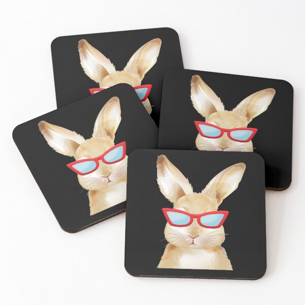 Item preview, Cute Watercolor Bunny With Red Sunglasses For Boys Men Kids Funny Happy Easter Day Present designed and sold by pedrored369.