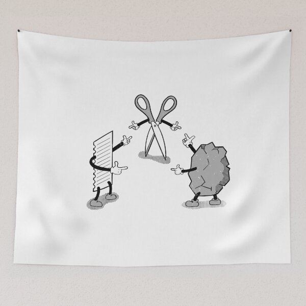 Item preview, Classic Duel • Funny Rock Paper Scissors Office Mexican Standoff Meme designed and sold by KleverOlivier.