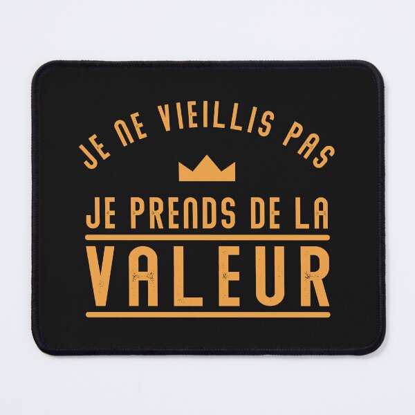 Aperçu de l'œuvre Je ne vieillis pas je prends de la valeur créée et vendue par Macer.