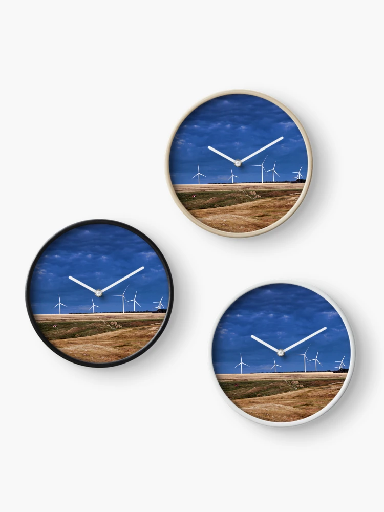 Thumbnail 3 of 4, Clock, Wind Energy designed and sold by Angela E.L. Clements.