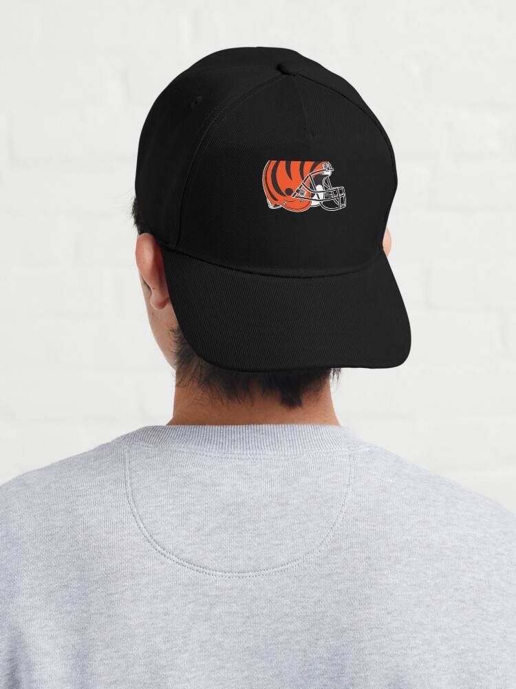 CINCINNATI BENGALS WHITE & BLACK HELMET LOGO Adult Size Snapback Hat  Cap NEW 