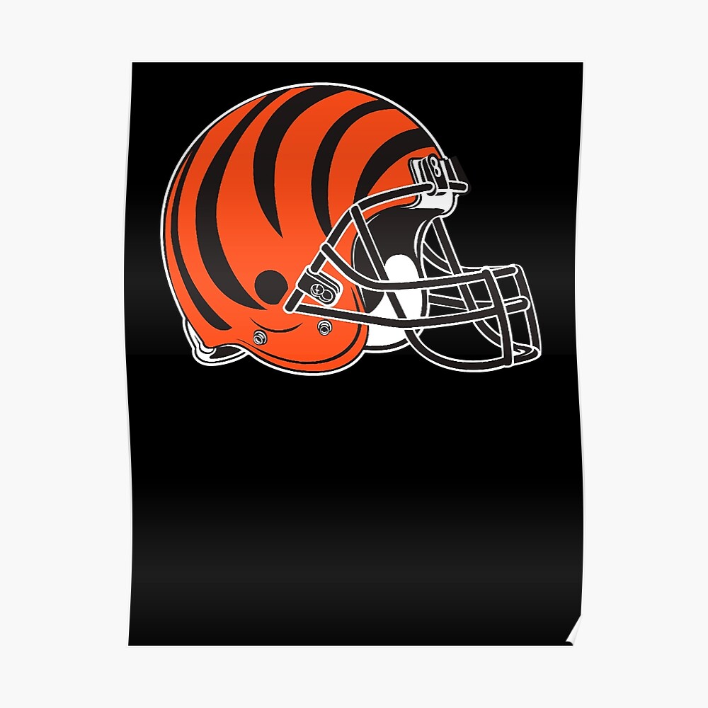 Cincinnati Bengals Helmet - 11x17 Ultra Decal at Sticker Shoppe