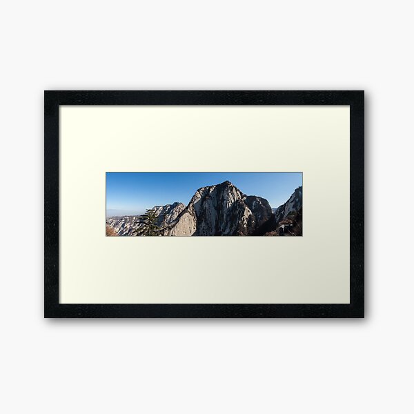 Mount Huashan Framed Art Print