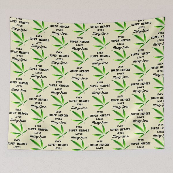 Item preview, Weed Lover Even Super Heroes loves Mary-Jane designed and sold by Hypnotees.