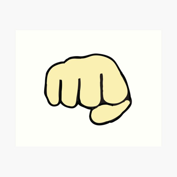 Fist Emoji Art Print