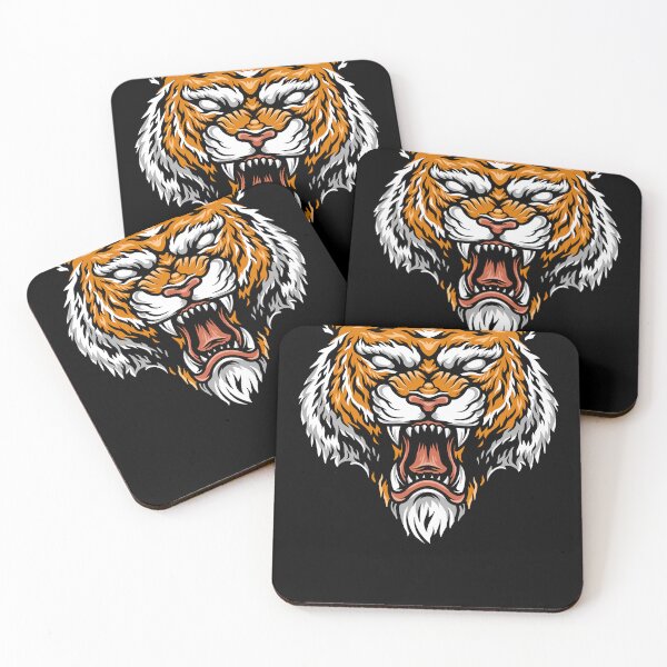 Item preview, Colorful aggressive strong tiger head designed and sold by Creativedfg.