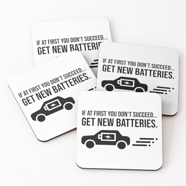 Item preview, If at first you don't succeed... get new batteries. designed and sold by PlacidHinds.
