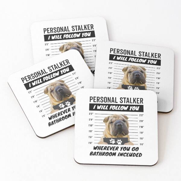 Item preview, Personal Stalker Dog – Shar Pei designed and sold by More Cute Dogs.