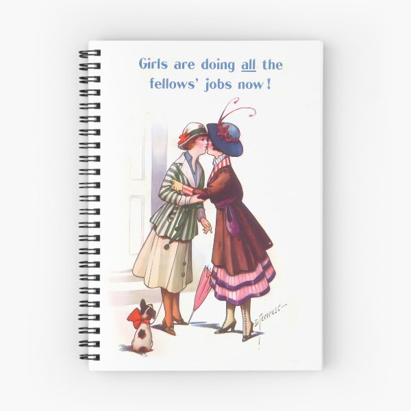 Item preview, Girls Are Doing All The Fellows Jobs Now! - Lesbian Suffragettes designed and sold by jacquesi97.