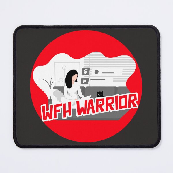 Item preview, Work From Home Warrior (Cat Lady 1 Edition) designed and sold by wexicangaming.