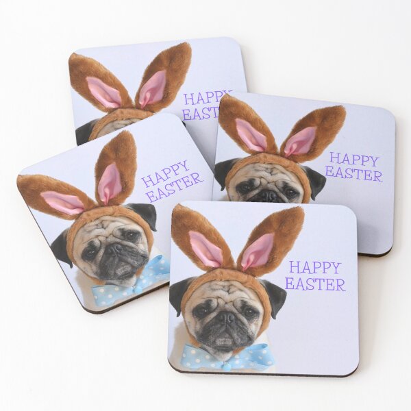 Item preview, Happy Easter - Easter Pug designed and sold by Teepocalypse.